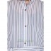 High-low womens kurta- White colored with Blue stripes High-low womens kurta- White colored with Blue stripes